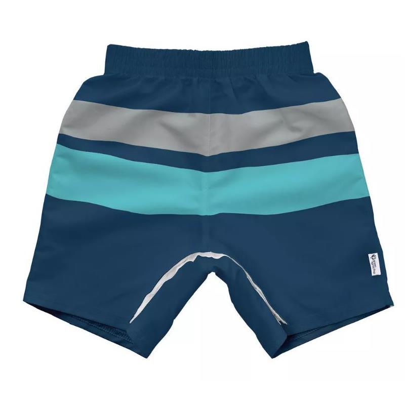 Green Sprouts - Easy-Change Eco Swim Trunks, Navy  Image 1