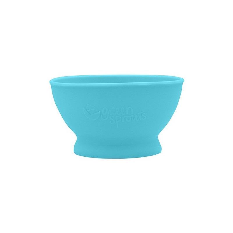 Green Sprouts Learning Bowl, Aqua Image 1