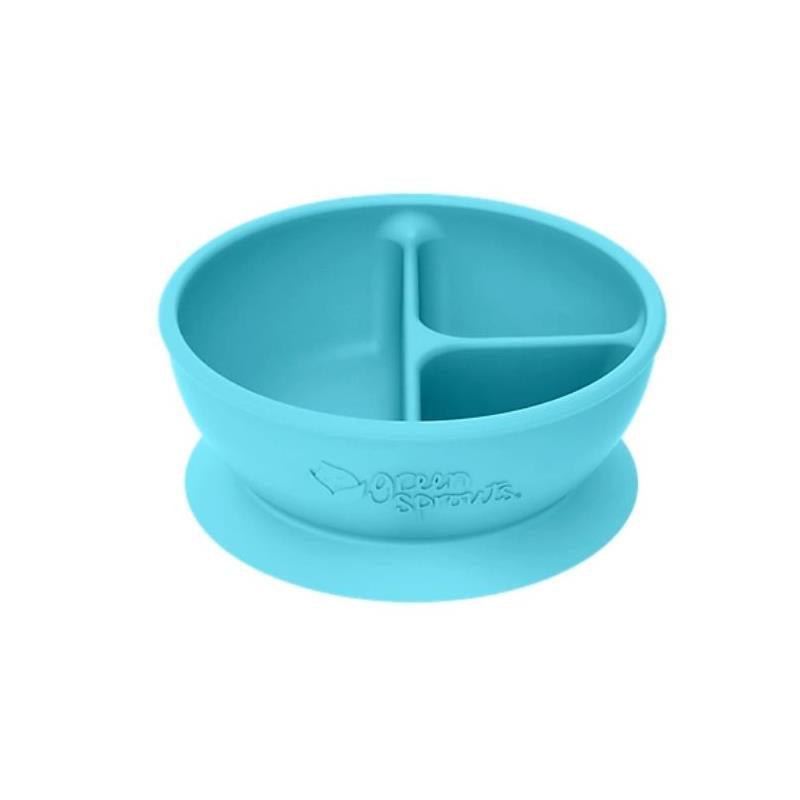 Green Sprouts - Silicone Learning Bowl, Aqua Image 1