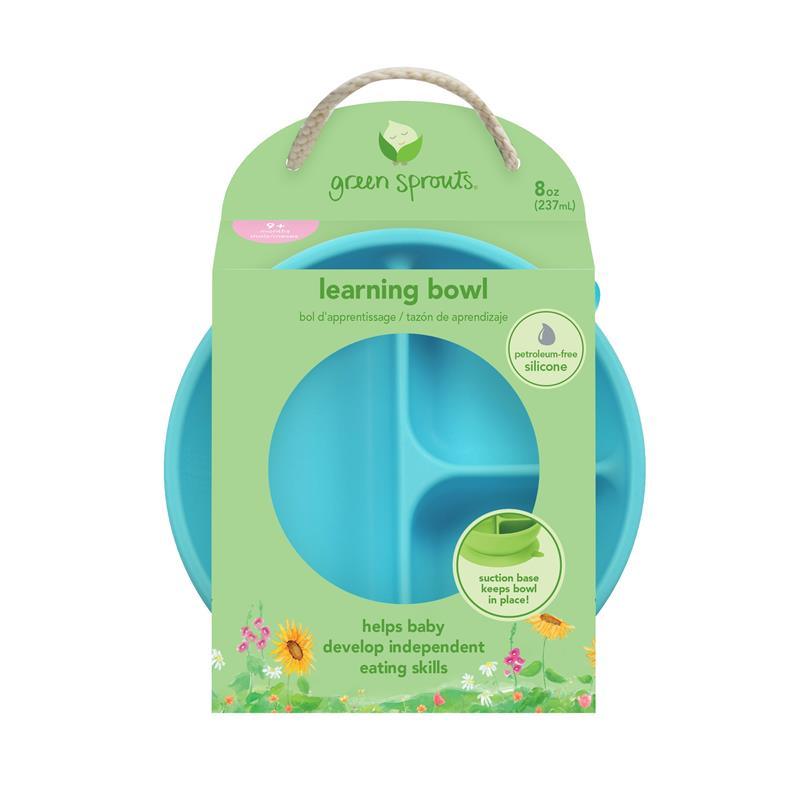 Green Sprouts Silicone Learning Bowl, Green Image 9