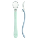 Green Sprouts - Silicone & Sprout Ware First Food Spoons, Light Sage/Light Blueberry Image 2
