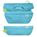 Green Sprouts Snap & Go Easy-Wear Bib 3-Pack Set, Blue & Grey Set Image 3