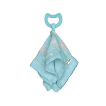 Green Sprouts - Snuggle Blankie Teether Made From Organic Cotton, Aqua Fox Image 1
