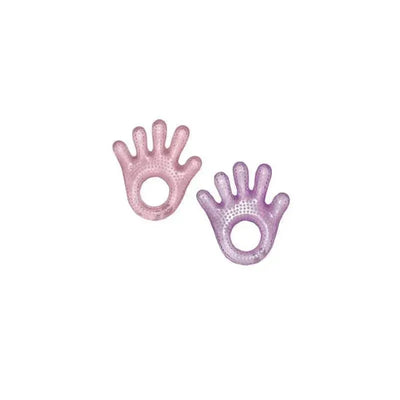 Green Sprouts Soothing Cool Hand Teether 2 Pack Pink/Purple Image 1