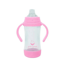 Green Sprouts - Sprout Ware Sip & Straw Cup Made From Plants And Glass, Pink Image 1
