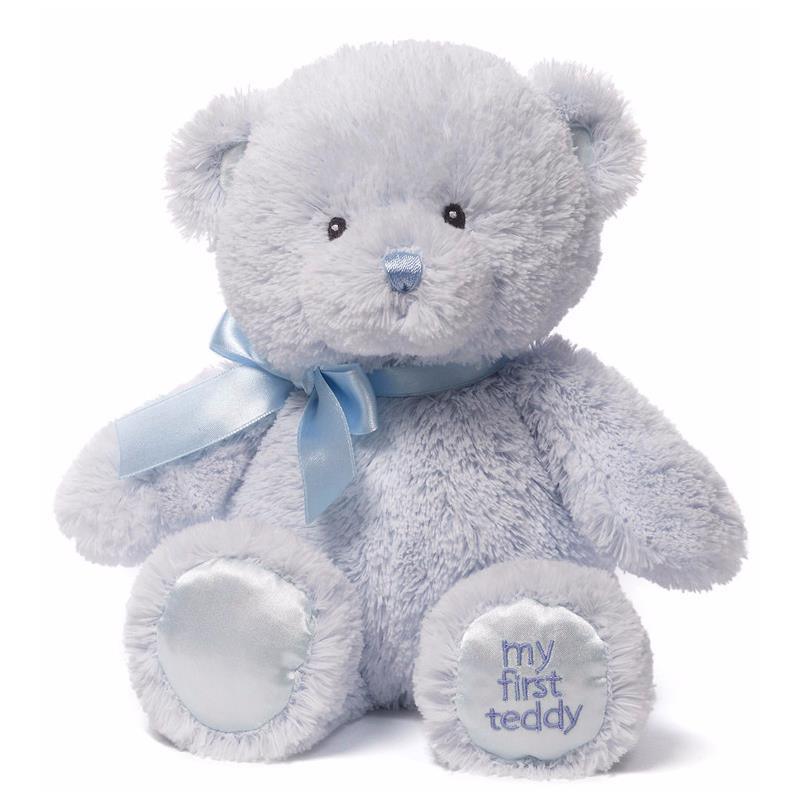 Gund 10 My 1st Teddy Plush Toy, Blue Image 1