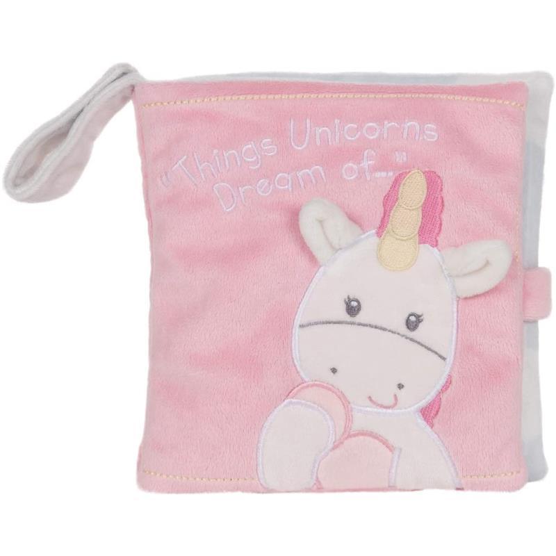 GUND Baby Dreaming Luna Unicorn Soft Book Plush Stuffed Sensory Stimulating Toy, 8 In Image 1