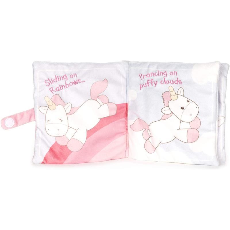 GUND Baby Dreaming Luna Unicorn Soft Book Plush Stuffed Sensory Stimulating Toy, 8 In Image 5