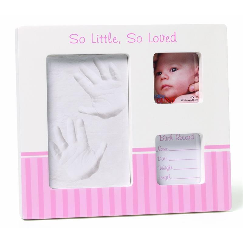 Gund Baby Hand and Footprint Photo Frame, Pink Image 1