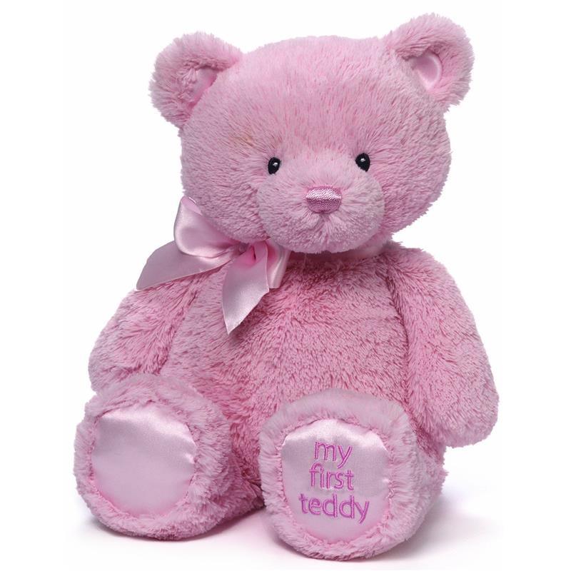 Gund Baby My 1st Teddy Plush, Pink Image 1