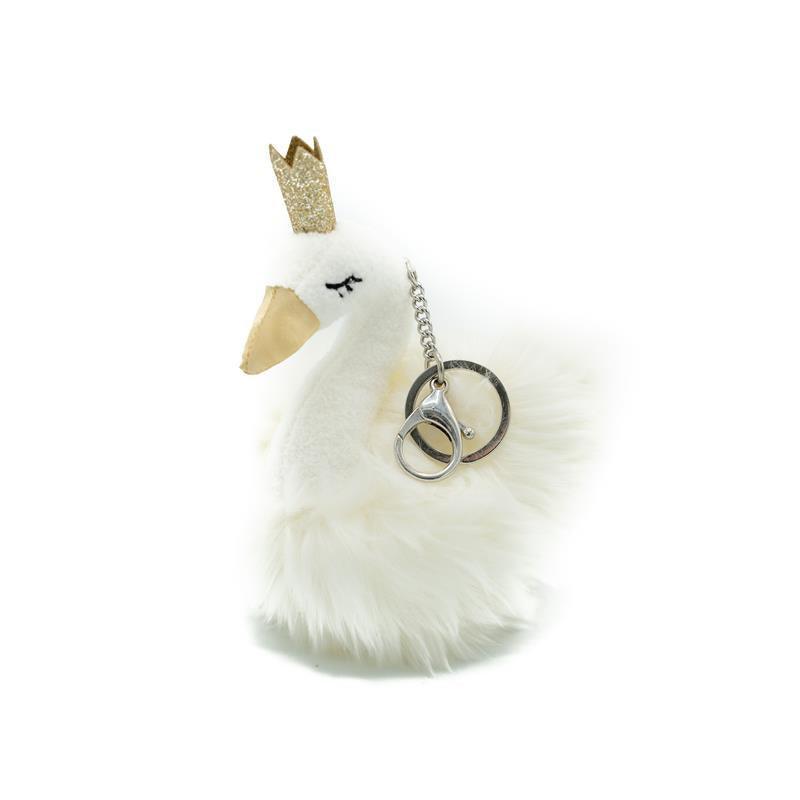 Gund Swan Keychain White Image 1
