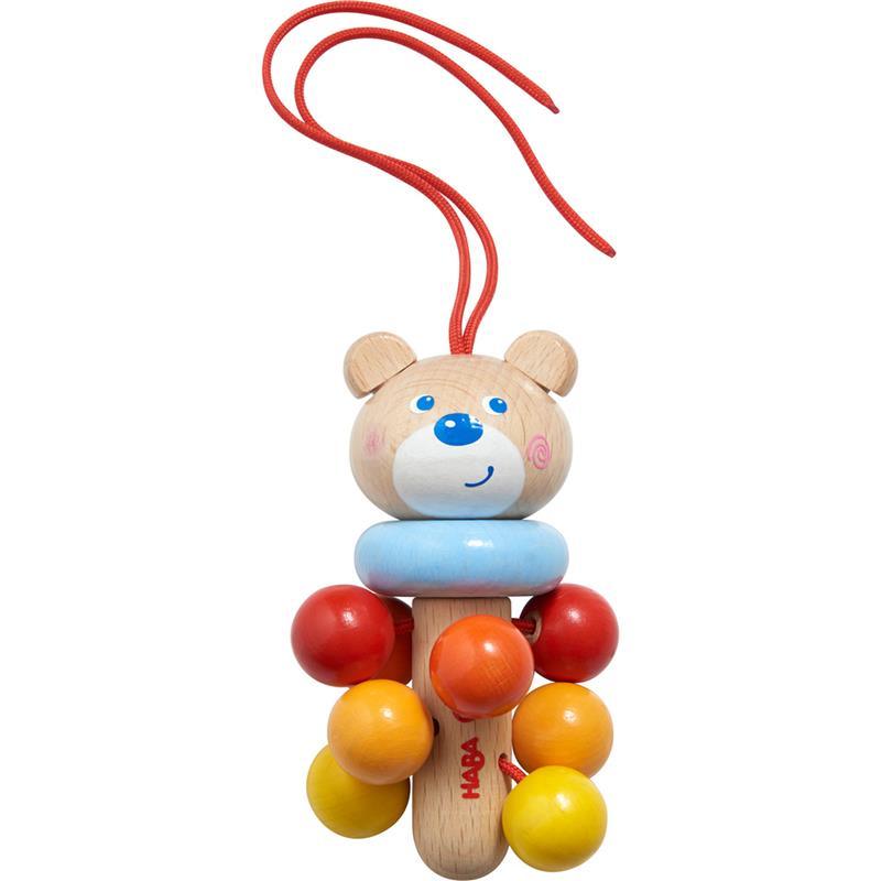 Haba - Dangling Figure Bear Stroller & Crib Toy Image 1