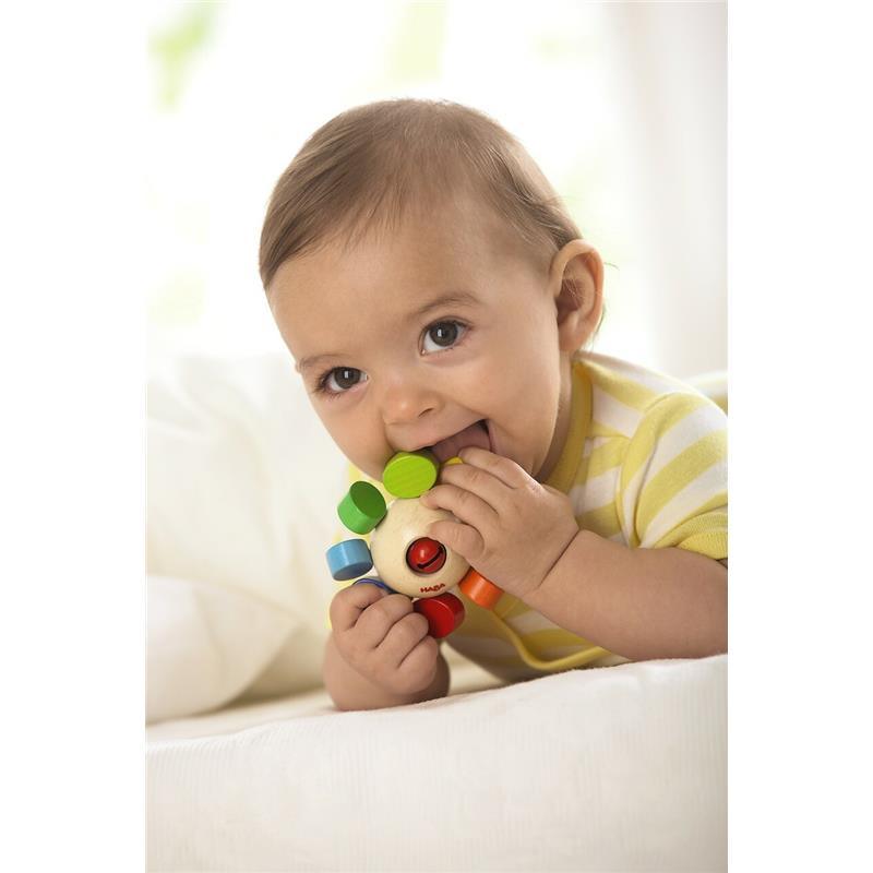 Haba - Whirlygig Wooden Rattle & Clutching Toy Image 2
