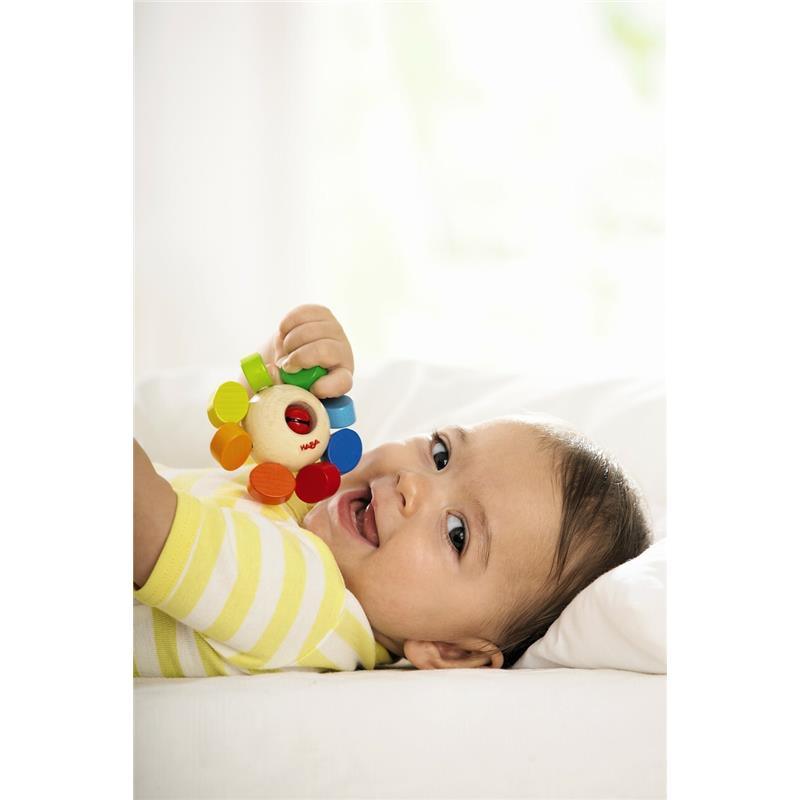 Haba - Whirlygig Wooden Rattle & Clutching Toy Image 5