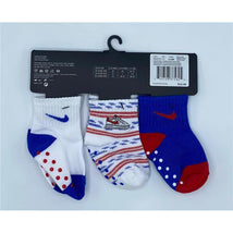 Haddad 21 Nike 3Pk Quarter Socks - University Red/Blue/White 12-24M Image 2