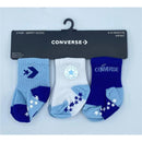 Haddad - Converse 3Pk Grip Quarter Baby Socks - Pacific Blue Coast Image 1