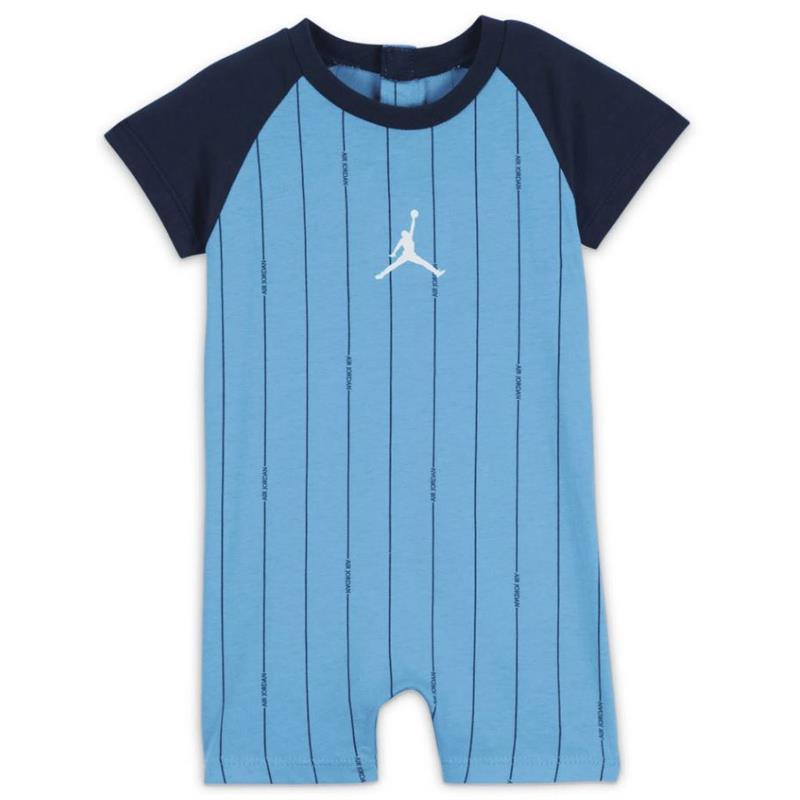 Jordan Baby - Boy Essentials Stripe Rompe. Blue Image 1