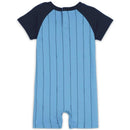 Jordan Baby - Boy Essentials Stripe Rompe. Blue Image 2