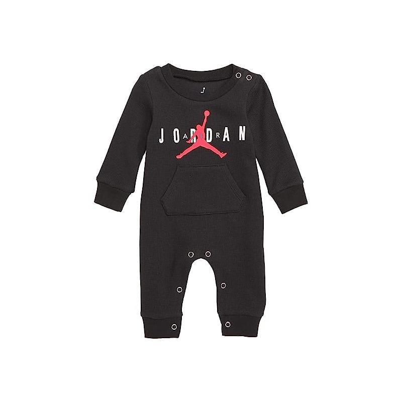 Haddad - Jordan Baby Boys Nike Air Infant Thermal Romper, Black Image 1