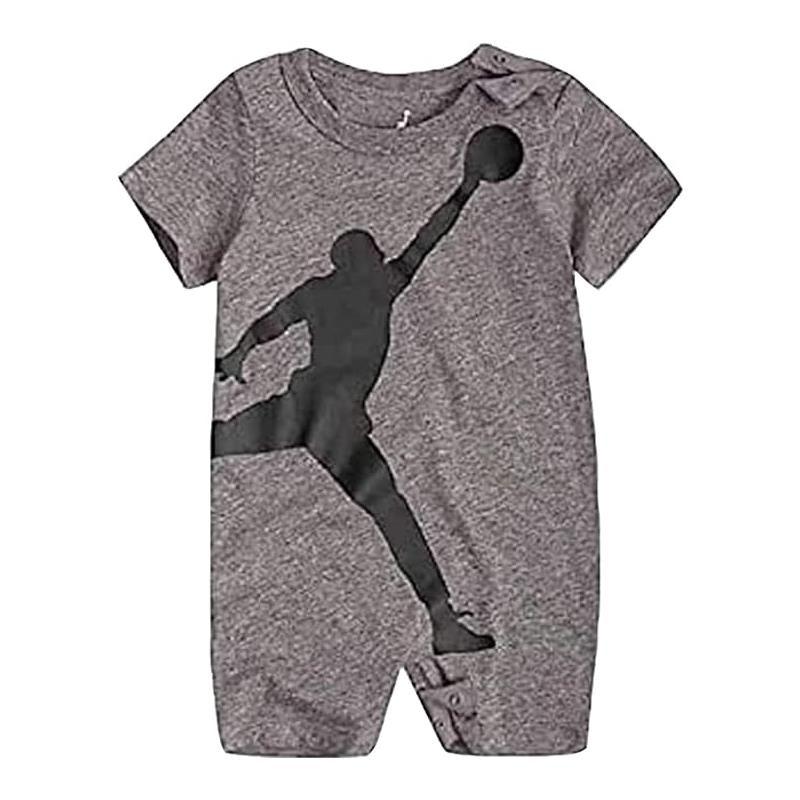 Nike Baby - Boys Jumpman Romper Outfit, Grey Image 1