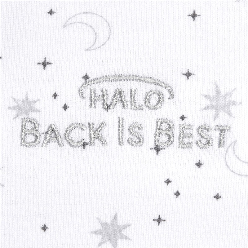 HALO SleepSack Swaddle 100% Cotton 1.5 TOG - Midnight Moons Gray, Newborn Image 2