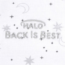 HALO SleepSack Swaddle 100% Cotton 1.5 TOG - Midnight Moons Gray, Newborn Image 2