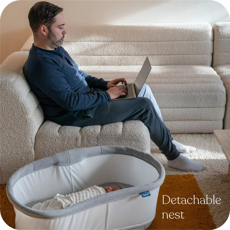 HALO - BassiNest Connected Swivel Sleeper 3.0 – Smart Bassinet with AutoSoothe™, 360° Swivel Image 4