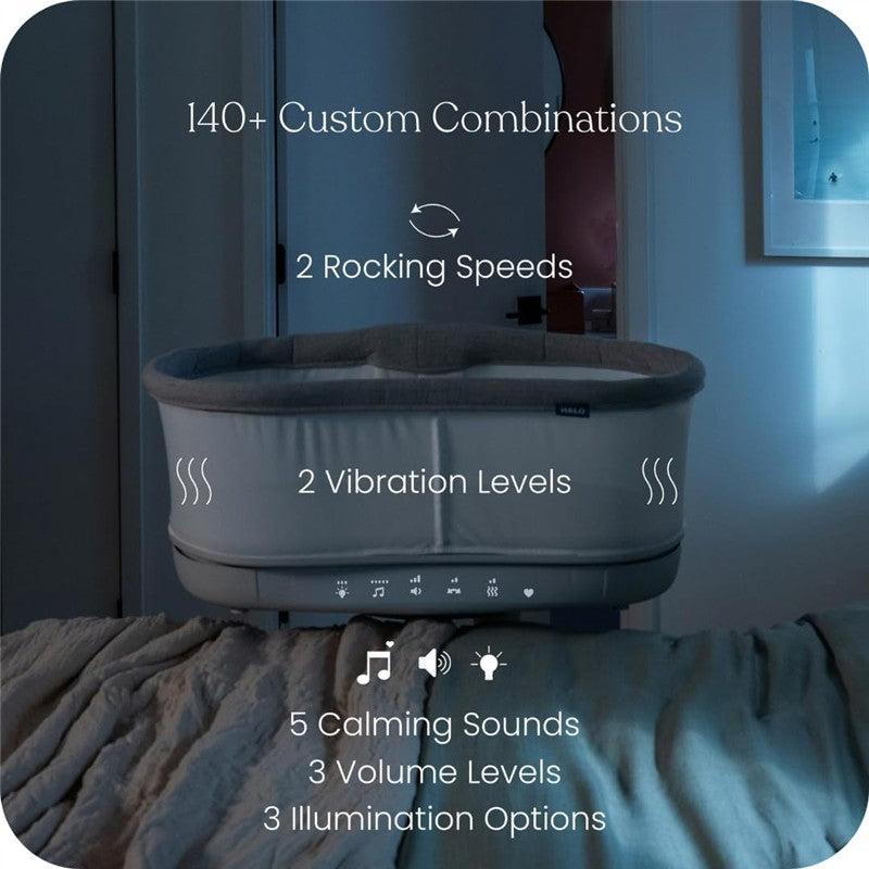 HALO - BassiNest Connected Swivel Sleeper 3.0 – Smart Bassinet with AutoSoothe™, 360° Swivel Image 8