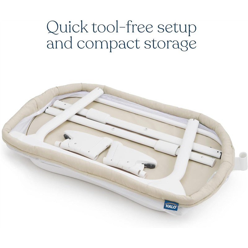 HALO BassiNest Lite Portable Bassinet - Oat Image 8