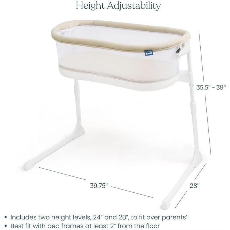 HALO BassiNest Lite Portable Bassinet - Oat Image 9