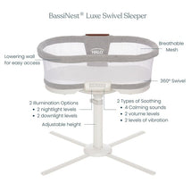 Halo - Innovations BassiNest Swivel Sleeper Luxe, Dove Gray Tweed Image 2