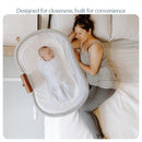 Halo - Innovations BassiNest Swivel Sleeper Luxe, Dove Gray Tweed Image 3