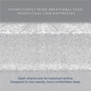 HALO DreamWeave Breathable Crib Mattress - White Image 4