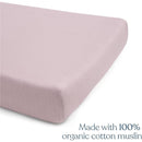 HALO Full-Size Fitted Crib Sheets 2-Pack - Mauve Image 3