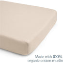 HALO Full-Size Fitted Crib Sheets 2-Pack - Oat Image 4