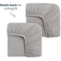 HALO Full-Size Fitted Crib Sheets 2-Pack - Storm Grey Image 2