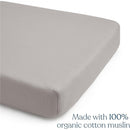 HALO Full-Size Fitted Crib Sheets 2-Pack - Storm Grey Image 3