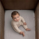 HALO Full-Size Fitted Crib Sheets 2-Pack - Storm Grey Image 5