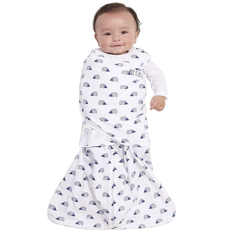 HALO SleepSack Swaddle 100% Cotton 1.5 TOG - Navy Hedgehog, Small Image 3