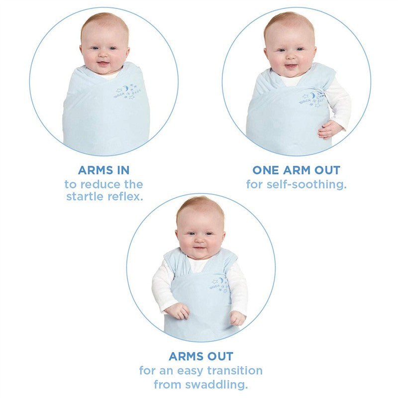 HALO SleepSack Swaddle 100% Cotton 1.5 TOG - Navy Hedgehog, Small Image 8