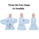 HALO SleepSack Swaddle 100% Cotton 1.5 TOG - Navy Hedgehog, Small Image 9