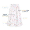 HALO SleepSack Wearable Blanket 100% Cotton 0.5 TOG - Sunshine Rainbows Image 2