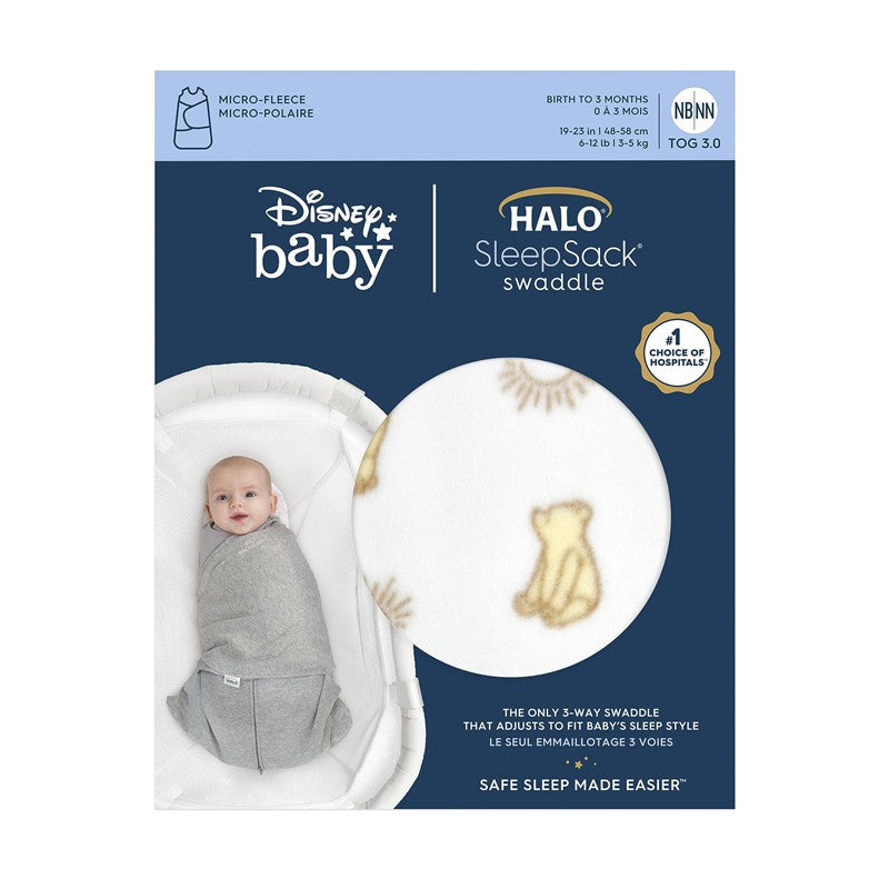 HALO SleepSack Swaddle Micro-Fleece 3.0 TOG - Sunshine Winnie Image 2