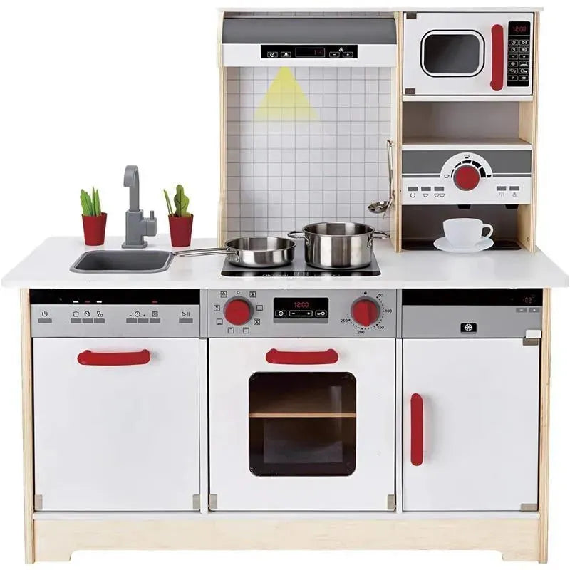 Hape - Kids All-in-1 Wooden Play Kitchen with Accessories Image 2