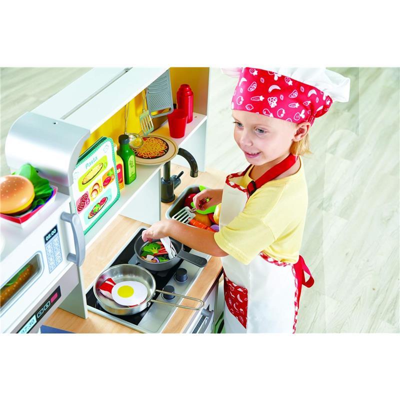 Hape - Kids Deluxe Kitchen Playset with Fan Fryer Image 8
