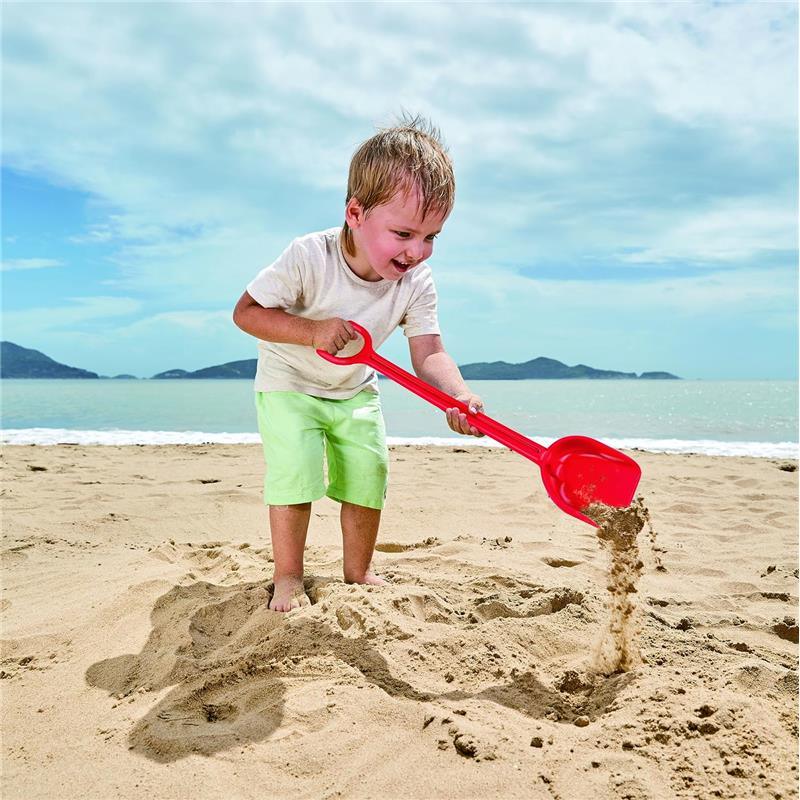 Hape - Mighty Sand Shovel Beach and Garden Toy Tool Toys, Red Image 2
