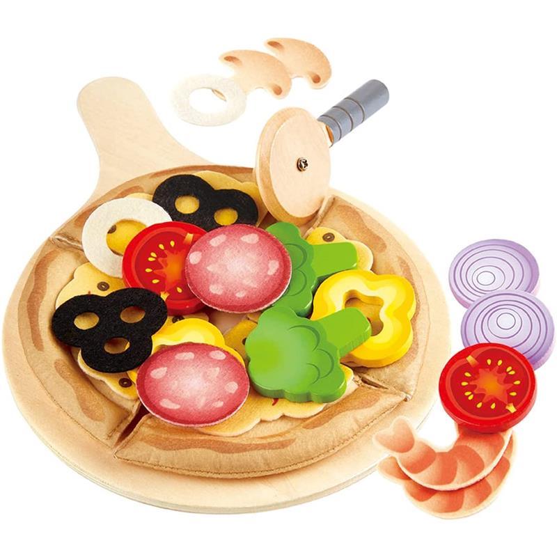 Hape - Perfect Pizza Wooden Playset for Kids Kitchen Image 1