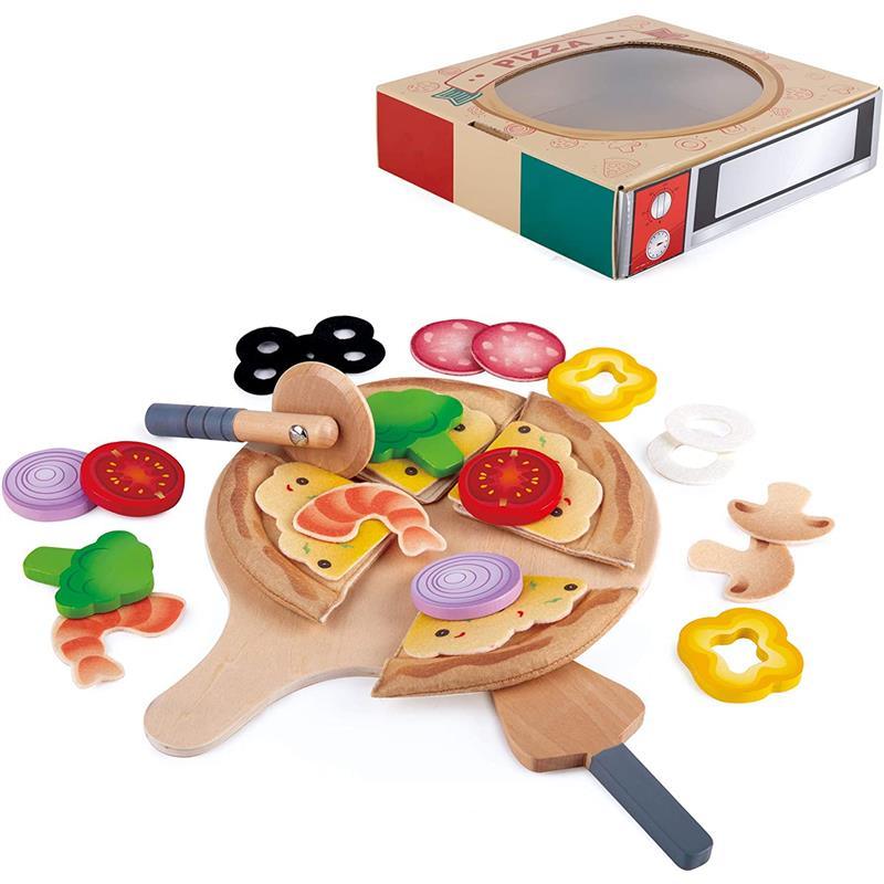 Hape - Perfect Pizza Wooden Playset for Kids Kitchen Image 2