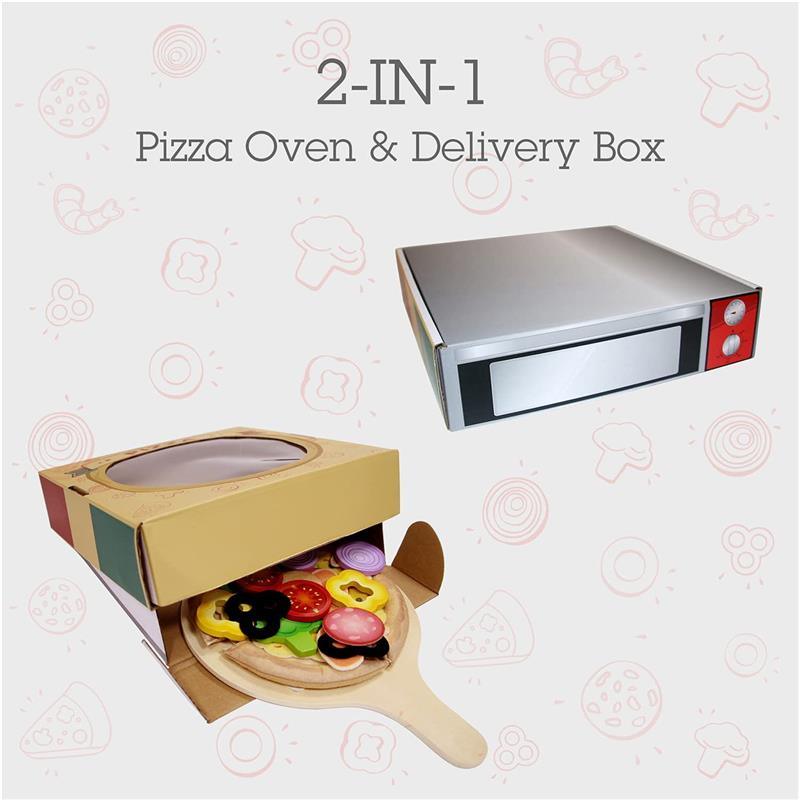 Hape - Perfect Pizza Wooden Playset for Kids Kitchen Image 5