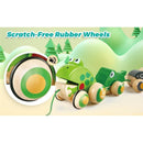 Hape - Pull Along Frog Family with Anti-Rollover Wheels Image 3